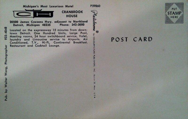 Cranbrook House - Old Postcard
